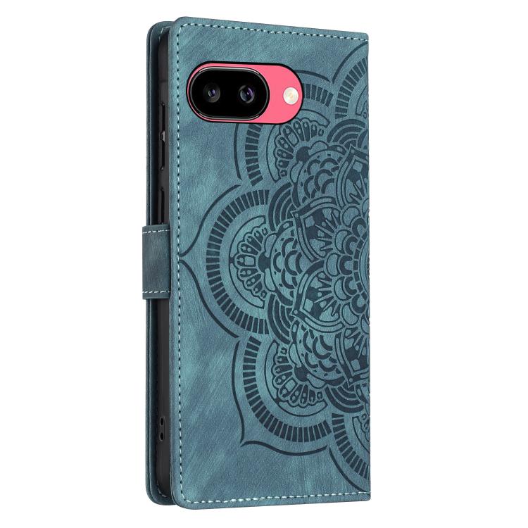 For Google Pixel 9a Mandala Embossed Retro Frosted Leather Phone Case