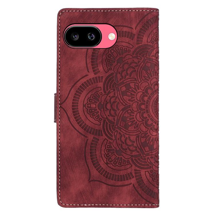 For Google Pixel 10a Mandala Embossed Retro Frosted Leather Phone Case