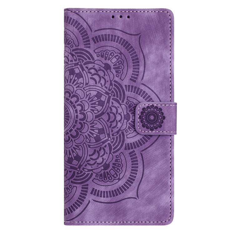 For Google Pixel 10a Mandala Embossed Retro Frosted Leather Phone Case
