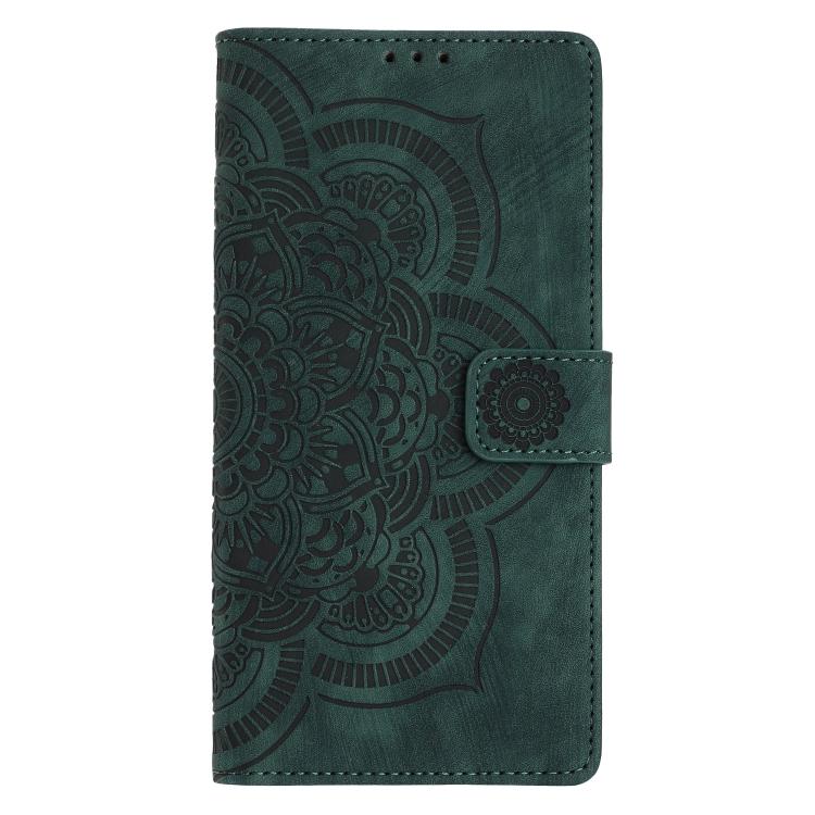 For Google Pixel 10a Mandala Embossed Retro Frosted Leather Phone Case