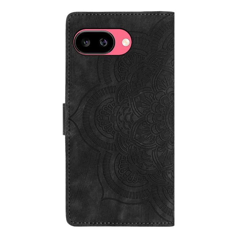 For Google Pixel 10a Mandala Embossed Retro Frosted Leather Phone Case