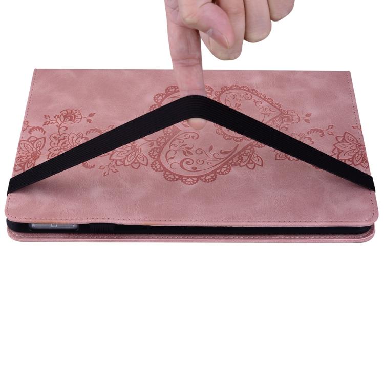 For Samsung Galaxy Tab A 10.1 2019 Love Hearts Embossed Leather Tablet Case