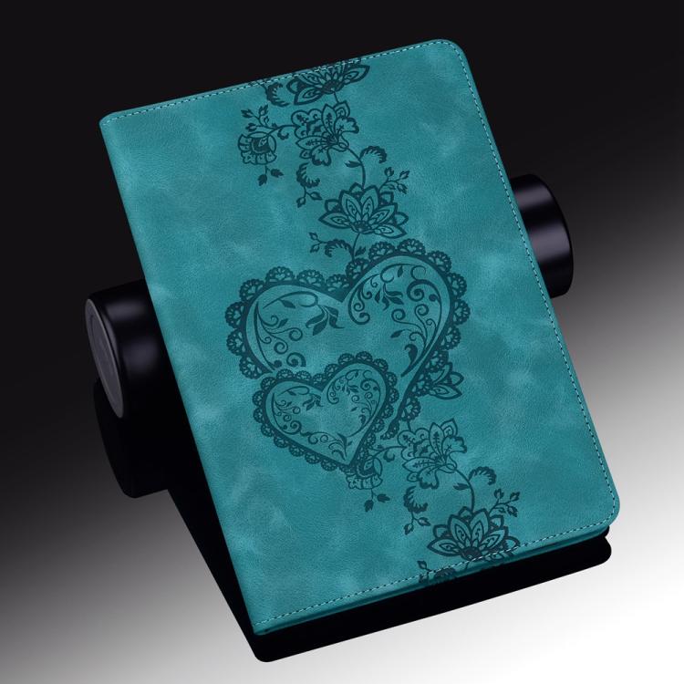 For Samsung Galaxy Tab A11 / A9 Love Hearts Embossed Leather Tablet Case