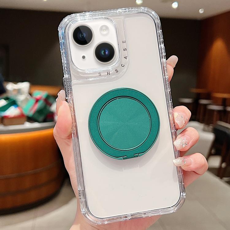 For iPhone 13 Dreamland Transparent MagSafe Holder Phone Case