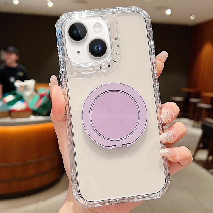 For iPhone 14 Plus Dreamland Transparent MagSafe Holder Phone Case