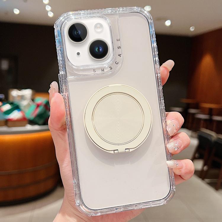 For iPhone 14 Plus Dreamland Transparent MagSafe Holder Phone Case