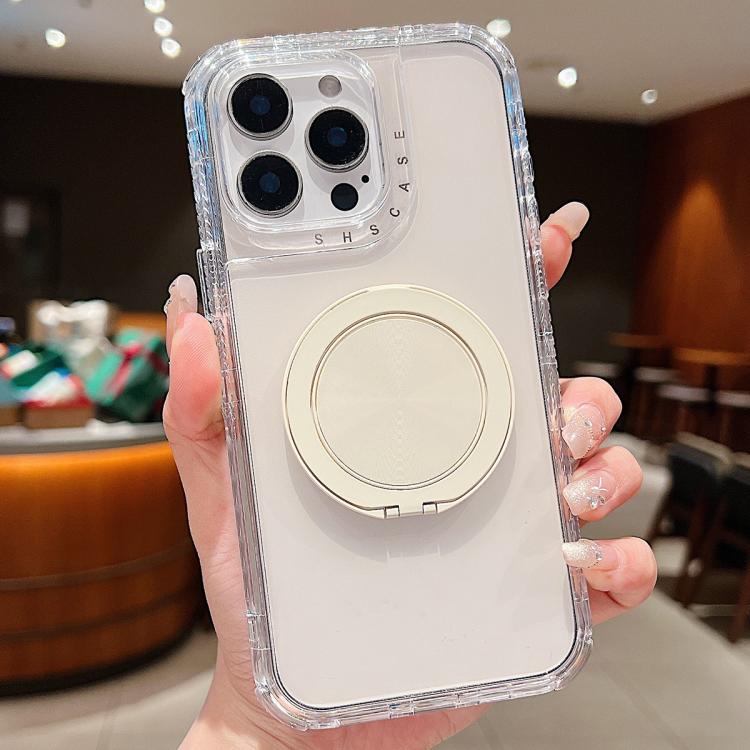 For iPhone 14 Pro Dreamland Transparent MagSafe Holder Phone Case