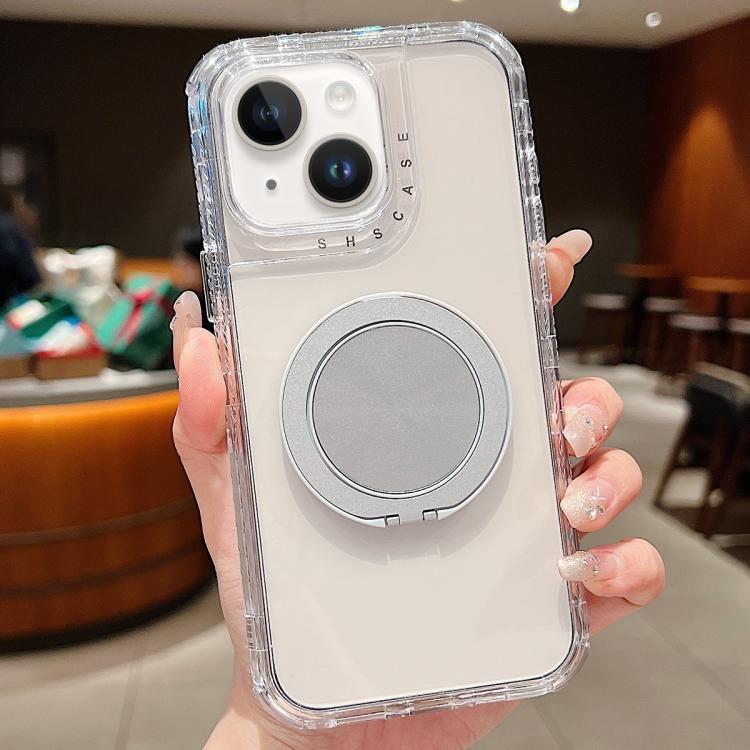For iPhone 15 Dreamland Transparent MagSafe Holder Phone Case