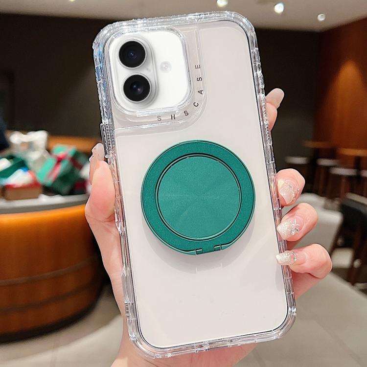 For iPhone 16 Dreamland Transparent MagSafe Holder Phone Case