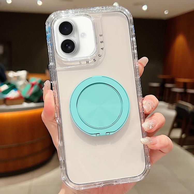 For iPhone 16 Dreamland Transparent MagSafe Holder Phone Case