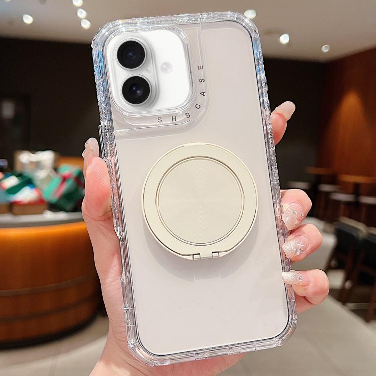 For iPhone 16 Dreamland Transparent MagSafe Holder Phone Case