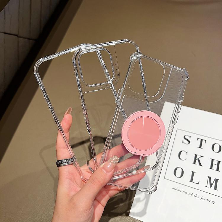 For iPhone 15 Pro Dreamland Transparent MagSafe Holder Phone Case