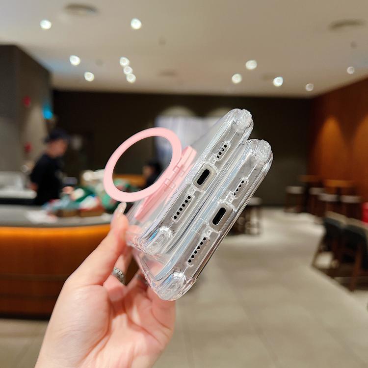 For iPhone 11 Pro Max Dreamland Transparent MagSafe Holder Phone Case