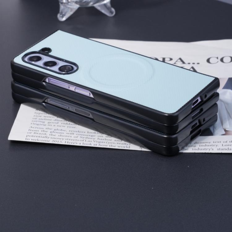 For Samsung Galaxy Z Fold5 5G Diamond Pattern MagSafe Magnetic Folding Phone Case