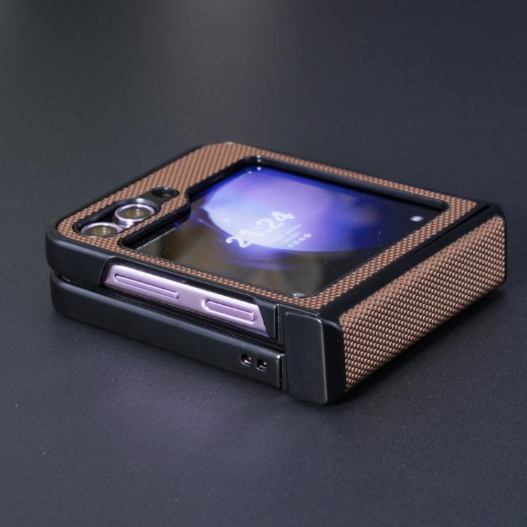 For Samsung Galaxy Z Flip5 5G Diamond Pattern MagSafe Magnetic Folding Phone Case