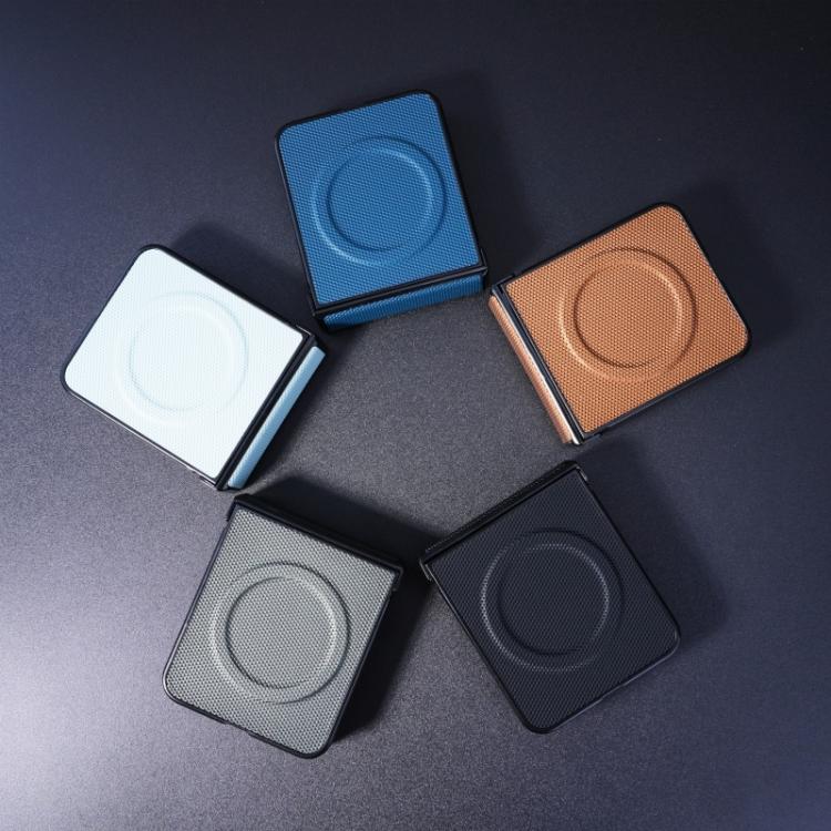 For Samsung Galaxy Z Flip5 5G Diamond Pattern MagSafe Magnetic Folding Phone Case