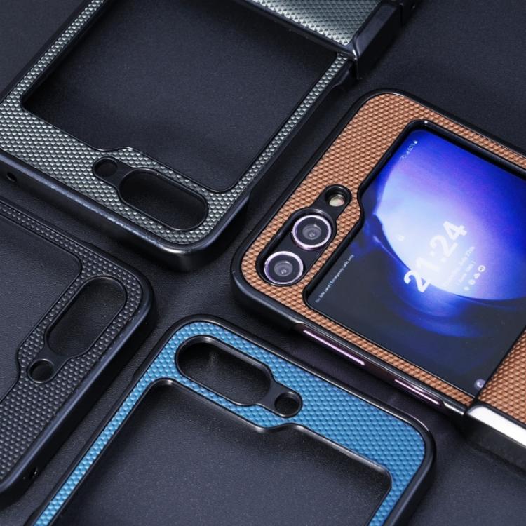 For Samsung Galaxy Z Flip5 5G Diamond Pattern MagSafe Magnetic Folding Phone Case