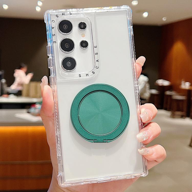 For Samsung Galaxy S21 Ultra 5G Dreamland Transparent MagSafe Holder Phone Case