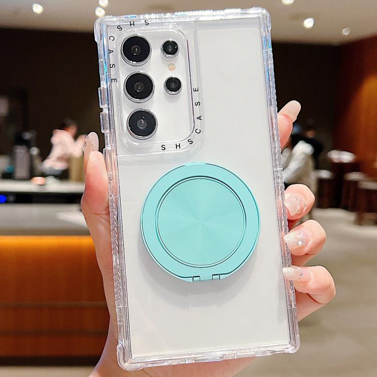 For Samsung Galaxy S21 Ultra 5G Dreamland Transparent MagSafe Holder Phone Case
