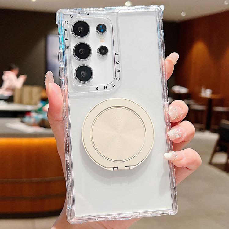 For Samsung Galaxy S23 Ultra 5G Dreamland Transparent MagSafe Holder Phone Case