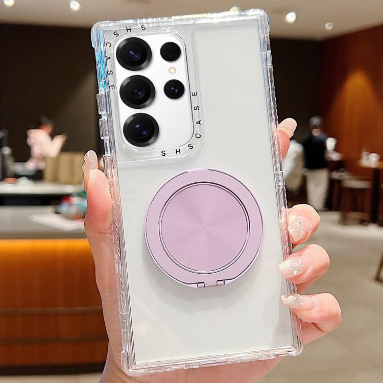 For Samsung Galaxy S25 Ultra / S24 Ultra 5G Dreamland Transparent MagSafe Holder Phone Case