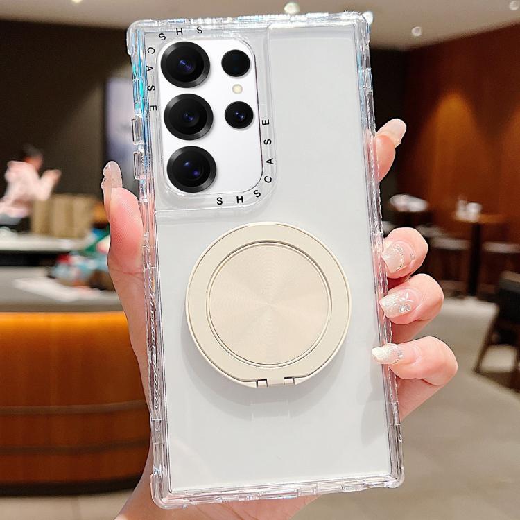 For Samsung Galaxy S25 Ultra / S24 Ultra 5G Dreamland Transparent MagSafe Holder Phone Case