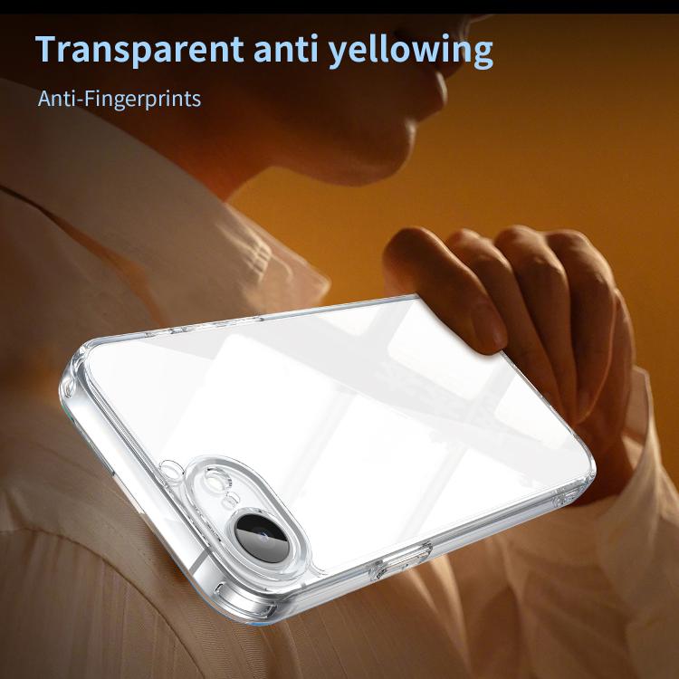 For iPhone 17e / 16e PC Hybrid TPU Airbag Shockproof Phone Case
