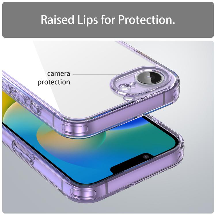 For iPhone 17e / 16e PC Hybrid TPU Airbag Shockproof Phone Case