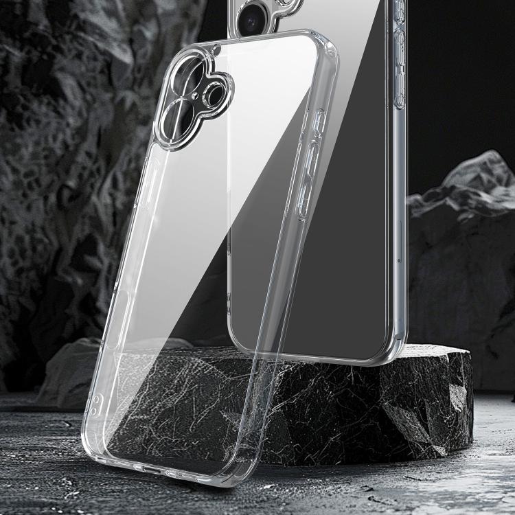 For iPhone 16 Plus PC Hybrid TPU Airbag Shockproof Phone Case