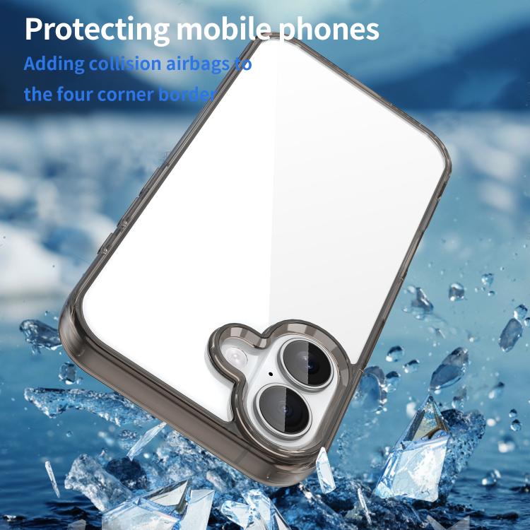 For iPhone 16 PC Hybrid TPU Airbag Shockproof Phone Case