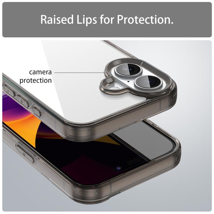 For iPhone 16 PC Hybrid TPU Airbag Shockproof Phone Case