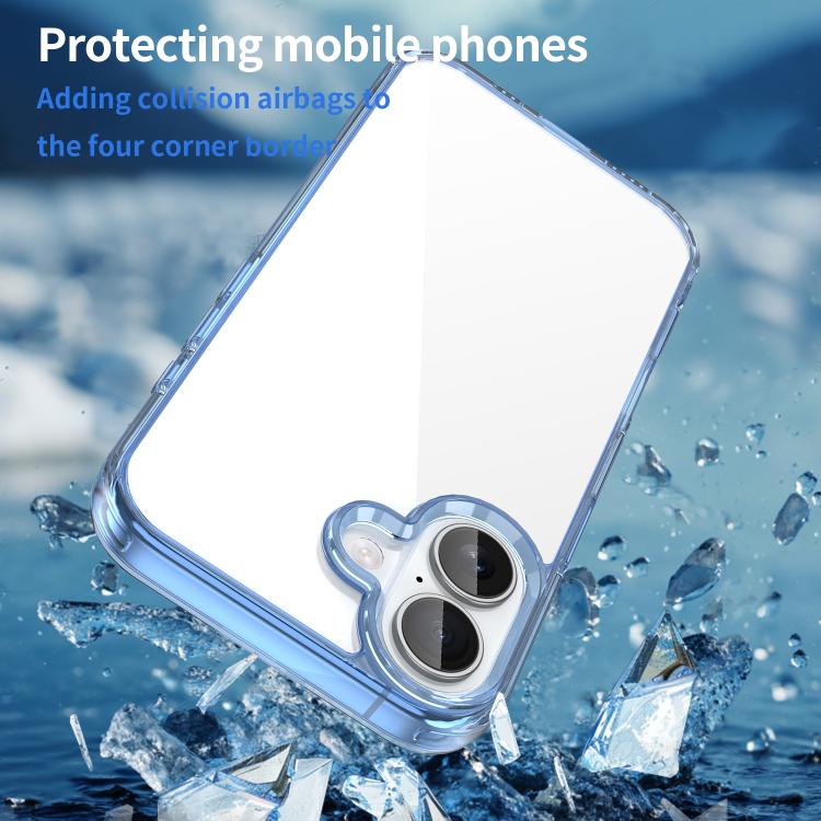 For iPhone 16 PC Hybrid TPU Airbag Shockproof Phone Case