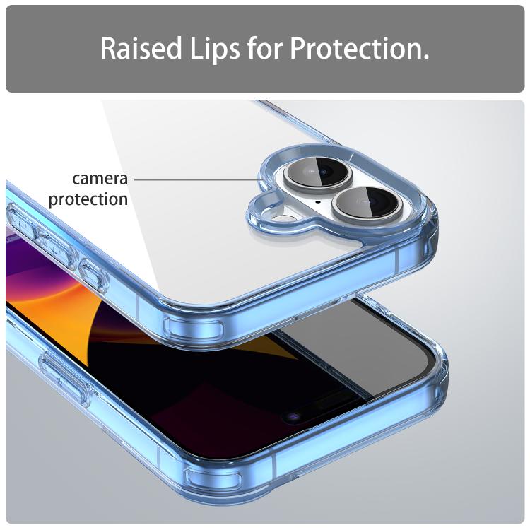 For iPhone 16 PC Hybrid TPU Airbag Shockproof Phone Case