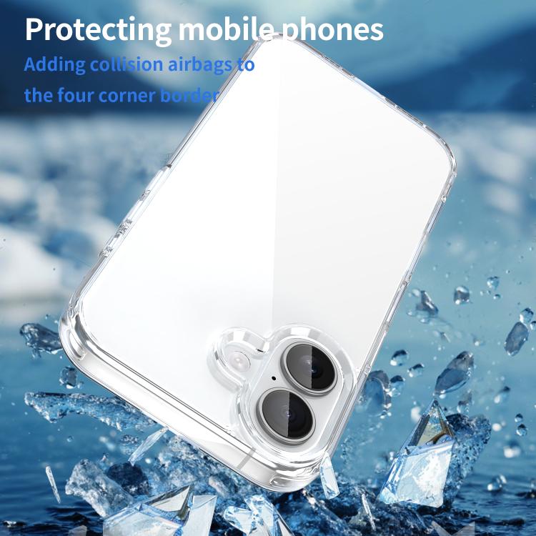 For iPhone 16 PC Hybrid TPU Airbag Shockproof Phone Case