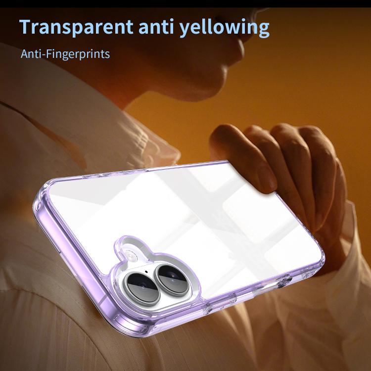 For iPhone 16 PC Hybrid TPU Airbag Shockproof Phone Case
