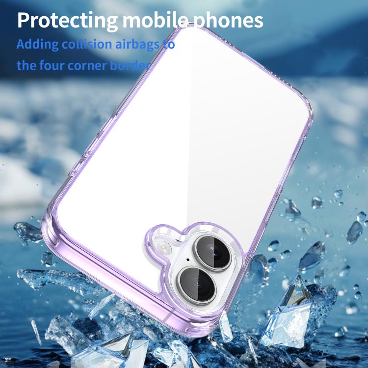 For iPhone 16 PC Hybrid TPU Airbag Shockproof Phone Case