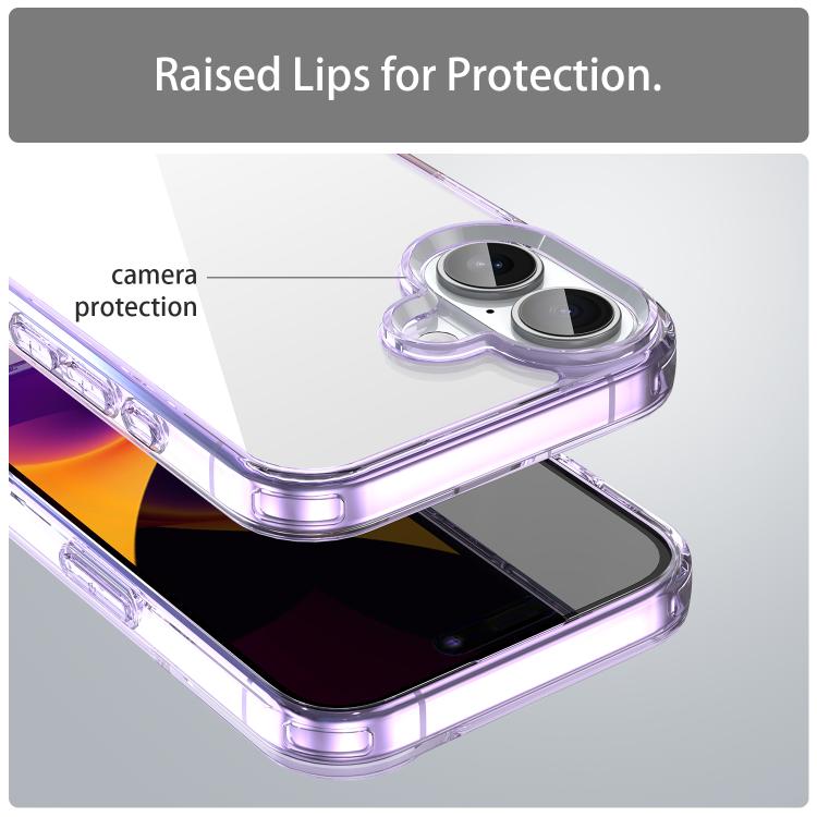 For iPhone 16 PC Hybrid TPU Airbag Shockproof Phone Case