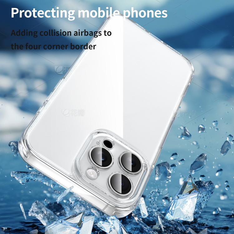 For iPhone 15 Pro Max PC Hybrid TPU Airbag Shockproof Phone Case