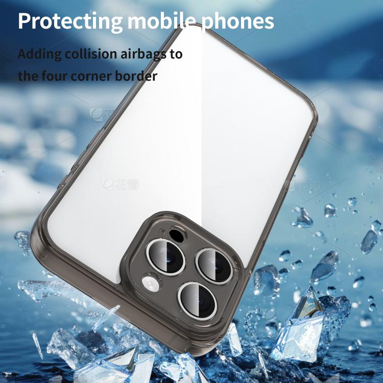 For iPhone 15 Pro PC Hybrid TPU Airbag Shockproof Phone Case