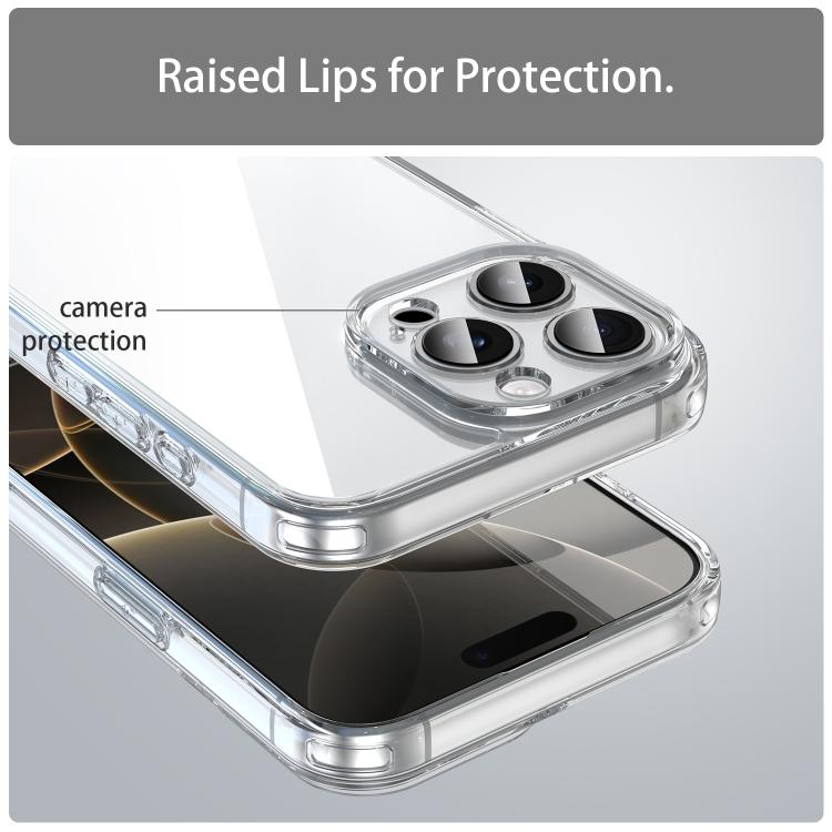 For iPhone 15 Plus PC Hybrid TPU Airbag Shockproof Phone Case