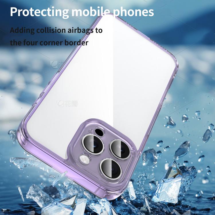 For iPhone 15 Plus PC Hybrid TPU Airbag Shockproof Phone Case