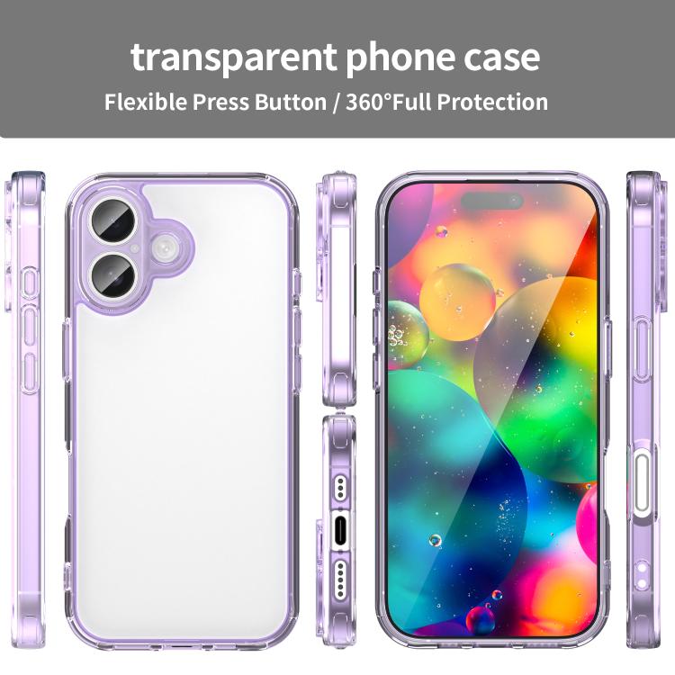 For iPhone 17 PC Hybrid TPU Airbag Shockproof Phone Case
