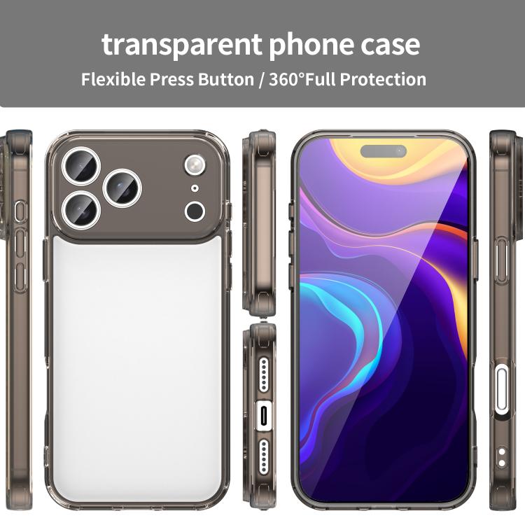 For iPhone 17 Pro Max PC Hybrid TPU Airbag Shockproof Phone Case