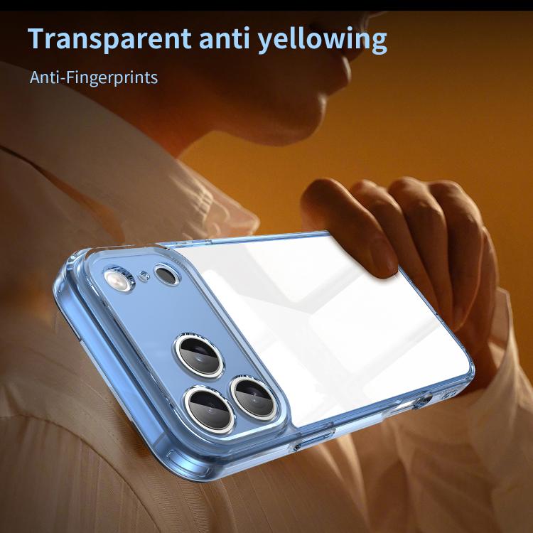 For iPhone 17 Pro Max PC Hybrid TPU Airbag Shockproof Phone Case
