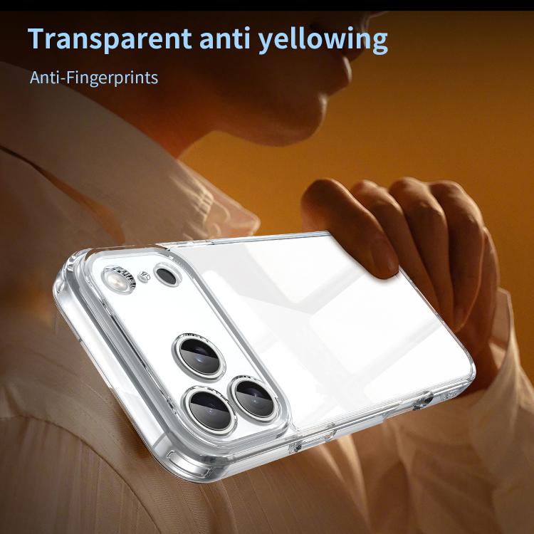 For iPhone 17 Pro Max PC Hybrid TPU Airbag Shockproof Phone Case