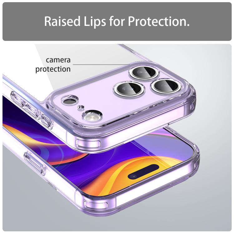 For iPhone 17 Pro Max PC Hybrid TPU Airbag Shockproof Phone Case