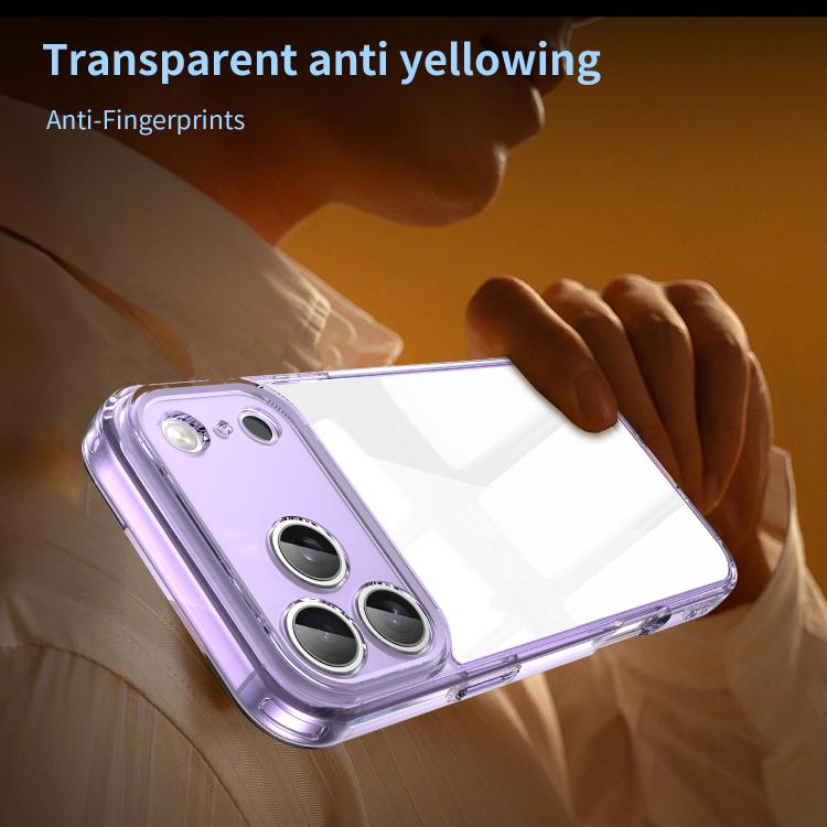 For iPhone 17 Pro Max PC Hybrid TPU Airbag Shockproof Phone Case