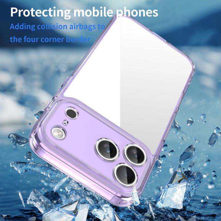 For iPhone 17 Pro Max PC Hybrid TPU Airbag Shockproof Phone Case