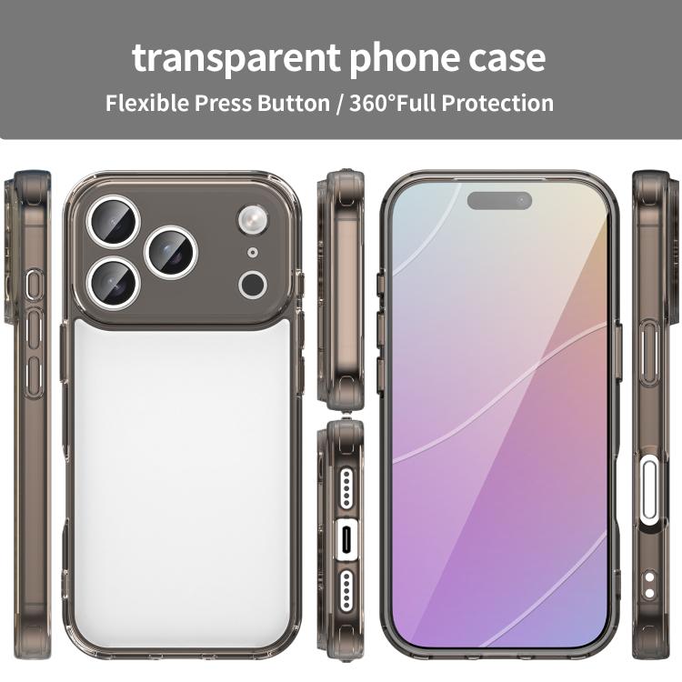 For iPhone 17 Pro PC Hybrid TPU Airbag Shockproof Phone Case