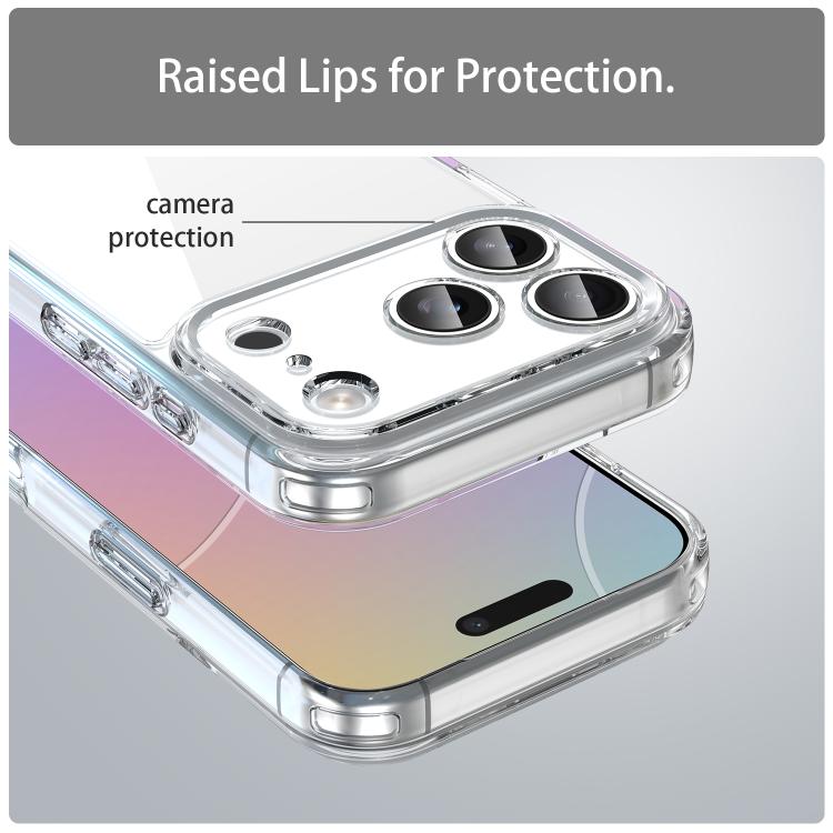 For iPhone 17 Pro PC Hybrid TPU Airbag Shockproof Phone Case